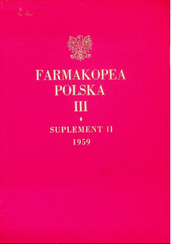 Farmakopea Polska III Suplement II