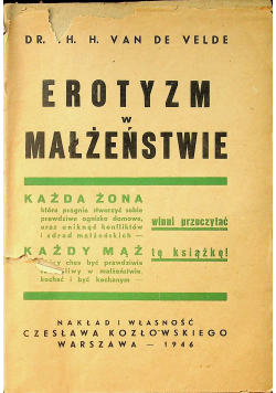 Erotyzm w małżeństwie 1946 r