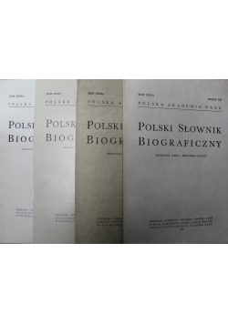 Polski Słownik Biograficzny tom XXXI 4 zeszyty