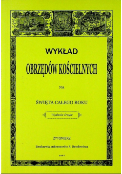 Wykład obrzędów kościelnych na święta całego roku
