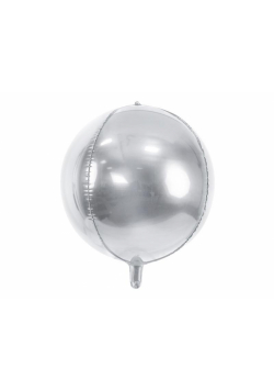 Balon foliowy Kula 40cm srebrny