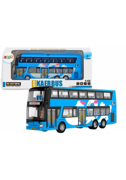 Autobus piętrowy wycieczkowy 1:42 niebieski