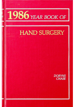 1986 year book of hand surgery