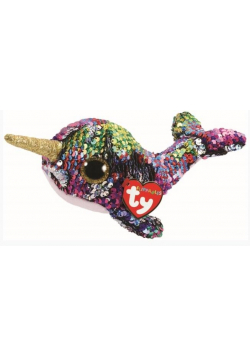 Beanie Boos Calypso - Cekinowy Narwal 15 cm