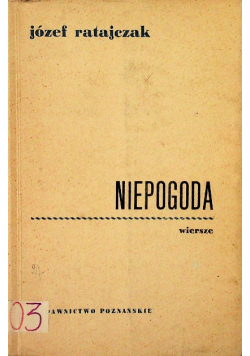 Niepogoda wiersze