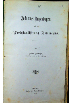 Johannes Bugenhagen 5 tomów ok 1895 r