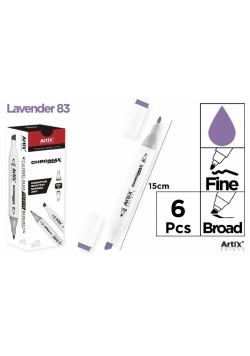 Marker Chromax z 2 końcówk. lavender 83 (6szt)