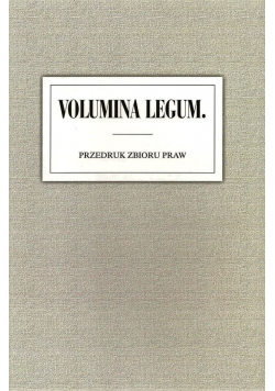 Volumina Legum Inwentarz osobowy do tomów I - IX