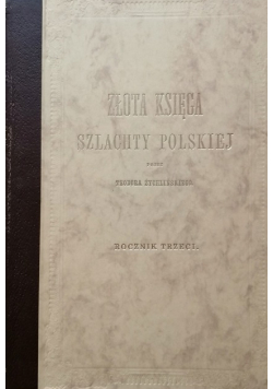 Złota księga szlachty polskiej rocznik trzeci