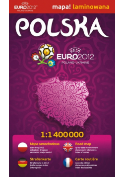 Polska 1:1 400 000 Euro 2012 mapa samochodowa