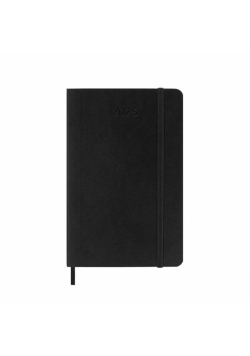 Kalendarz 2025 12M Moleskine P dzienny czarny 9x14