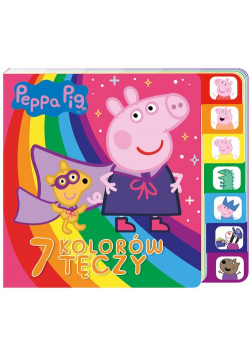 Peppa Pig Książka z registrami 7 kolorów tęczy