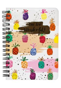 Notes na spirali ananasy
