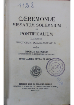 Caeremoniae missarum soleminum 1819 R.