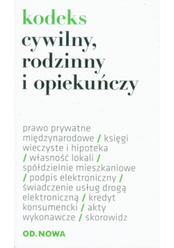 Kodeks cywilny, rodzinny i opiekuńczy