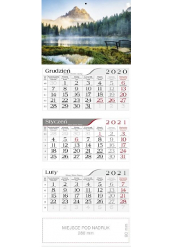 Kalendarz 2021 Trójdzielny O poranku CRUX