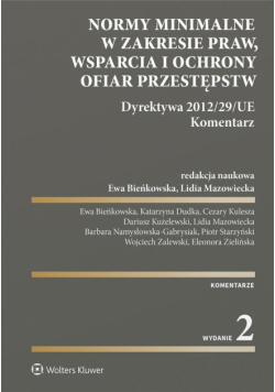 Normy minimalne w zakresie praw, wsparcia i ochrony ofiar przestępstw