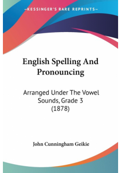 English Spelling And Pronouncing