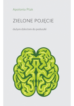 Zielone pojęcie dużym dzieciom do poduszki