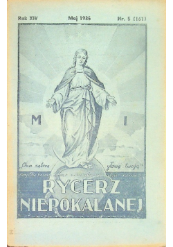 Rycerz Niepokalanej Nr 5 Rok XIV 1935 r.