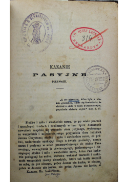 Kazania 2 tomy 1877 r.