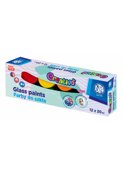 Farby do szkła Astra Creativo 12x20 ml
