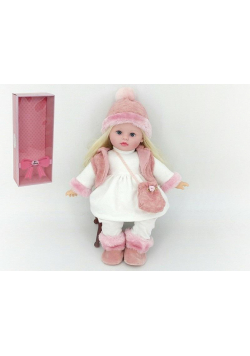 Lalka 40cm w zimowym ubranku