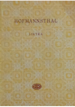 Hofmannsthal Liryka