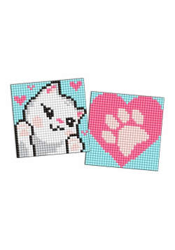 Diamentowa mozaika na naklejce IDEYKA 9x9 cm kids Białe Łapy