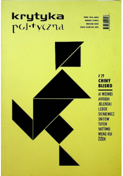 Krytyka polityczna Nr 29 Chiny blisko