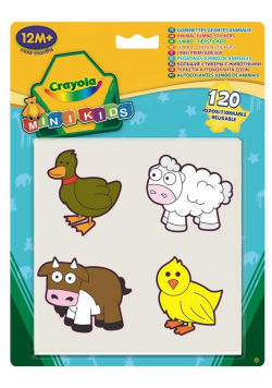 Mini Kids - Naklejki Jumbo Zwierzęta 120 szt.