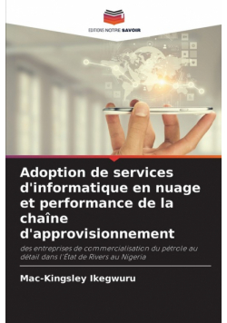 Adoption de services d'informatique en nuage et performance de la chaîne d'approvisionnement
