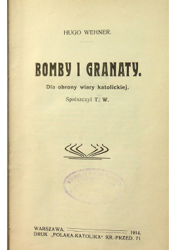 Bomby i granaty 1914 r.