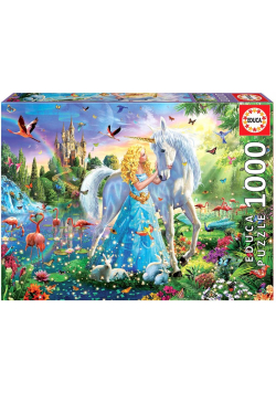 Puzzle 1000 Księżniczka i jednorożec G3
