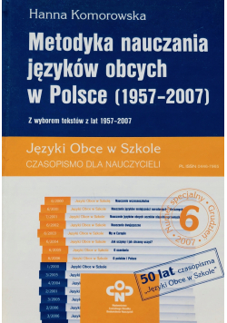 Metody nauczania języków obcych w Polsce 1957 -  2007