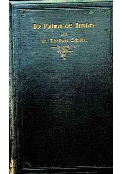 Die pfalmen des Breviers 1907 r