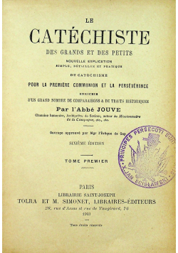 Le Catechiste des grands et des petits 1903 r.