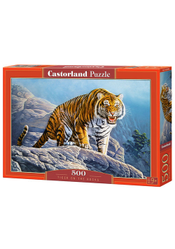 Puzzle Tiger on the Rocks 500