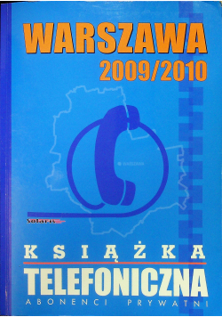 Warszawa 2009 2010 Książka telefoniczna Abonenci prywatni