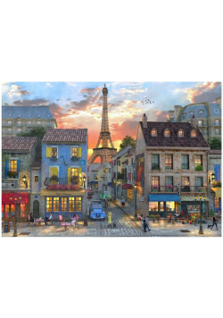 Puzzle 1000 Francja, Ulica w Paryżu