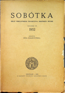 Sobótka Rocznik VII 1952