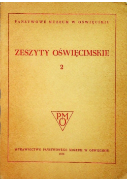 Zeszyty oświęcimskie Tom 2