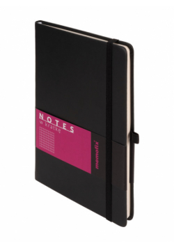 Memofix A5 notes kratka czarny