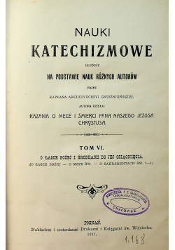 Nauki katechizmowe tom VI 1911 r
