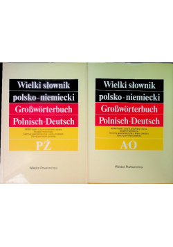 Wielki słownik polsko-niemiecki Tom I i II