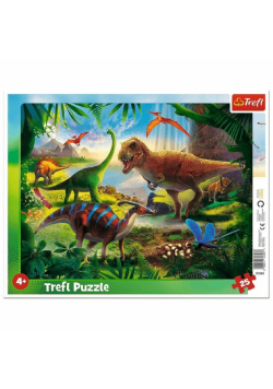 Puzzle 25 Ramkowe Dinozaury