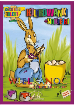 Wielkanoc. Stół wiekanocny - kolorowanki+naklejki
