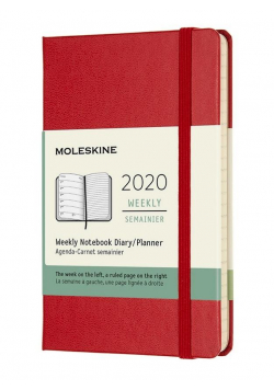Kalendarz 2020 tygodniowy 12MP tw. scarlet red