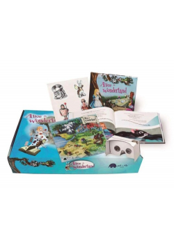 Alice in Wonderland Box set with VR glasses and accessories