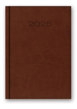 Kalendarz 2025 B6 dzienny vivella brąz